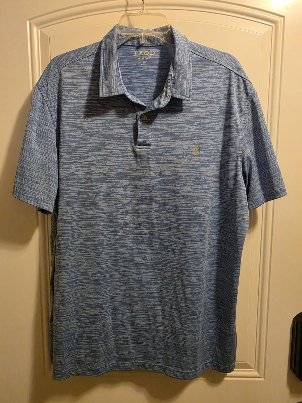 IZOD Men’s Blue Heathered Polo Shirt